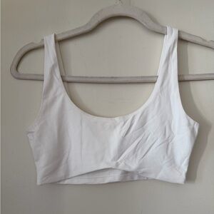 White Scoop Bralette Top